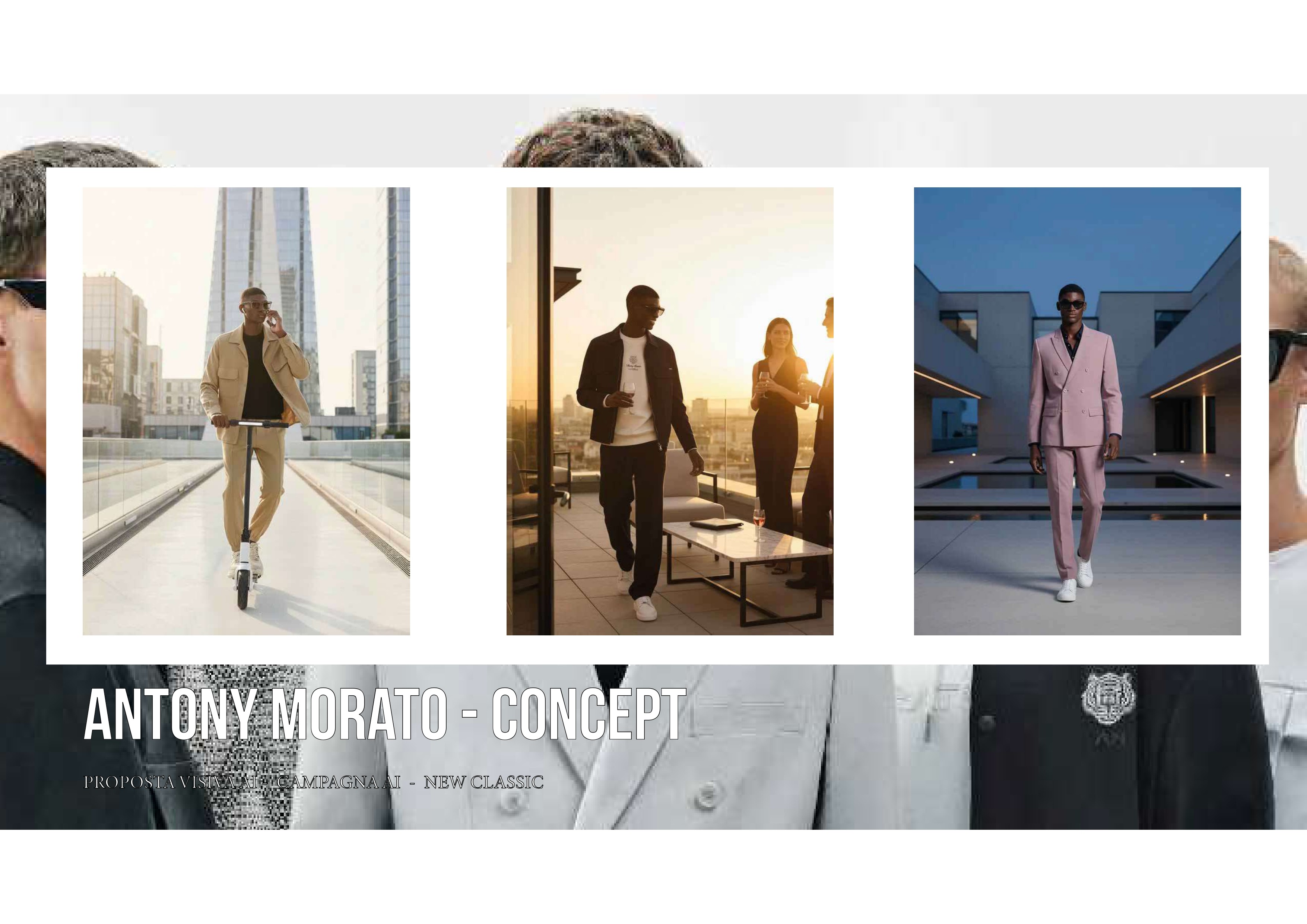 Concept AI menswear ispirato ad Antony Morato