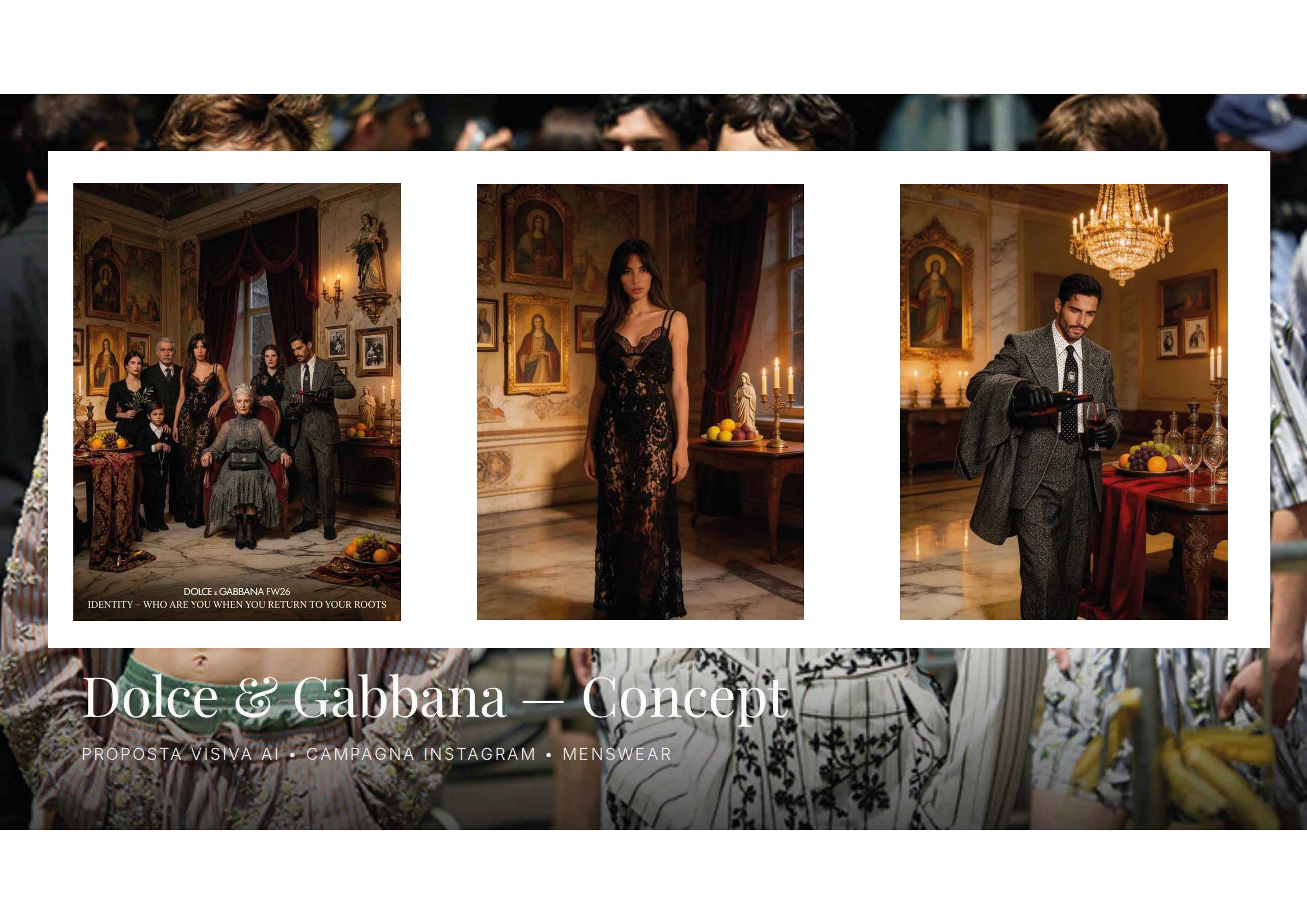 Concept AI luxury narrative ispirato a Dolce e Gabbana